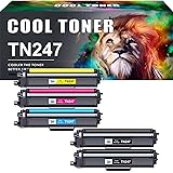Cool Toner TN247 TN-243CMYK Toner Value Pack Compatible for Brother TN243 DCP-L3550CDW DCP-L3510CDW HL-L3210CW HL-L3230CDW MF