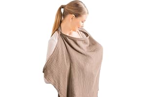 AlloFuu Stilltuch StillschüRze Weicher Und Atmungsaktiver Stillschal - Stilltuch für Unterwegs StilltüCher Nursing Cover