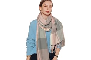 COZYAN Écharpe Femme Cachemire Hiver Chaud Pashmina Ètole Echarpe Cachemire Laine Mélange Manuel Grand Taille 180 * 65cm Douce&Chaude
