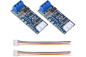 ALMOCN 2 Pack TTL to RS485 Adapter Module 3.3V 5V 485 to TTL Signal Single Chip Serial Port Level Converter Borad with RXD, TXD Indicator
