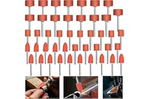 LIAMASUM Mounted Stone Grinding Sanding Bits for Dremel Rotary Tool Drill Bits with 1/8" Shank, Aluminum Oxide Sanding Accessories to Metal Rust Removal/Smoothing/Sharpening, 45Pcs