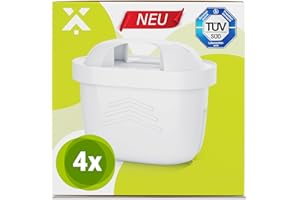 MILUX 4 filtri per l'acqua adatti per BRITA MAXTRA+ (MAXTRA Plus) – Cura e protezione per utensili da cucina – per tutti i dispositivi Maxtra+ acqua potabile – per ridurre calcare, cloro e sostanze che