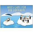 WenmthG Abschiedskarte Kollegen A6 (Klappkarte Mit Umschlag Und Wachssiegel) - Tschö Mit ööö - Abschiedsgeschenk Kollegen Jobwechsel - Karte Zum Abschied Kollegin & Kollege - Karte Zum Ruhestand