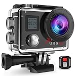 Campark ACT76 Action Cam 4K WIFI 16MP Ultra HD Sport Action Camera con Dual Screen Telecomando 170&deg; Grandangolare due...