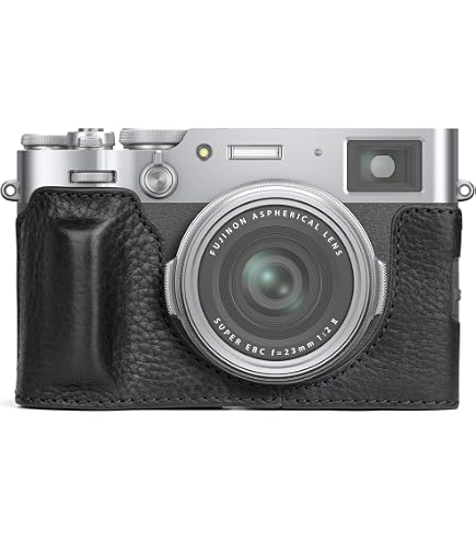 Cage Vintage Pour Fujifilm X100VI - Kit Voyage Avec Poignée Bois, Adaptateur ARCA Et Plaque Protection - Noir