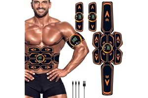 WARDBES Profesjonalny elektrostymulator mięśni, elektrostymulator brzucha, ABS Trainer/Toner do brzucha/ramienia/talii/nóg