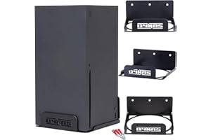 Xbox Series X Wall Mount Kit by DYNAS – Premium Steel for Enhanced Airflow & Durability - Easy Install - UK Made, Secure & Cooling Bracket - Complete Xbox Series X Wall Bracket