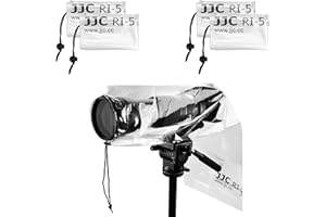 JJC Waterproof Camera Rain Cover Coat Protector for Canon Sony Nikon DSLR Camera with Lens up to 45cm Long (4 Pack)