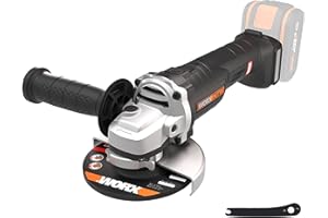 WORX WX812.9 NITRO Akku-Winkelschleifer 20V - 125mm Scheibendurchmesser - 8500 U/min - leistungsstarker bürstenloser Motor - leicht & kompakt - Rückschlagschutz - ohne Akku & Ladegerät