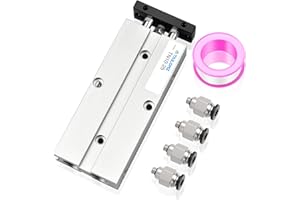 TAILONZ PNEUMATIC Cilindro pneumatico in alluminio 10mm alesaggio 25mm corsa doppio stelo doppio effetto TN10-25