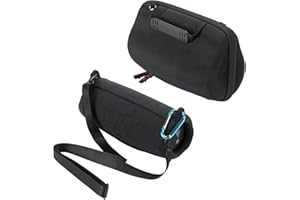 Khanka EVA Duro Caso Recorrido Bolso Funda Estuche Case para JBL Charge 5 Charge5 Altavoz Bluetooth inalámbrico Portátil Estéreo (Bolso+Funda de Silicona)