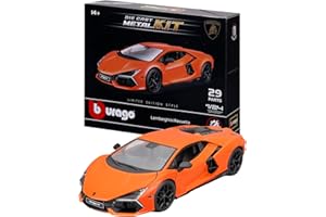 BBURAGO Model Kit Lamborghini Revuelto Scala 1:24, Kit di Montaggio con 29 Pezzi, Replica Dettagliata con Licenza Ufficiale Lamborghini