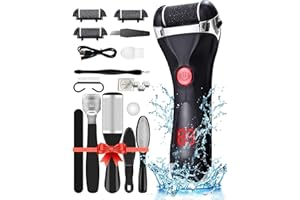 Jooayou Foot File Electric for Hard Skin, USB Rechargeable Waterproof Foot Scrub Callus Remover