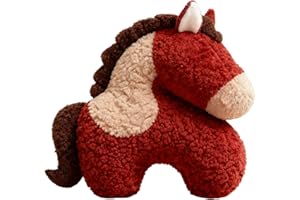 Besreey 2026 At Peluş, Geleneksel Yumuşak, Sevimli At Peluş Hayvan, Çin Noel Kutlaması Ev ve Parti Odası Aile ve Arkadaşlar i