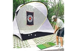 Kapler Golf Net Garden Golf Practice Net Durable Golf Driving Net for Chipping Hitting Swing Training Indoor Outdoor