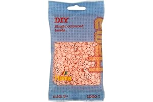Hama Beads Bag | Approx. 1000 Midi Fuse Beads | Mosaic Decoration Arts & Craft for Creative Children Ages 5+ | Light Peach