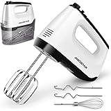 Aigostar Pudding - Sbattitore Elettrico, 6 Velocità e Turbo, Frusta Elettrica, 400W, Miscelazione Silenziosa. Dotato di 2 Fru