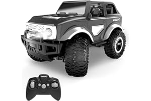 DEERC Voiture Télécommandée Enfant 1:18 SUV avec Phares LED 2.4GHz 160 Minutes Jeu Tout-Terrain MonsterTrucks Off-Road Crawler Cadeaux pour Garçons Filles Enfants…
