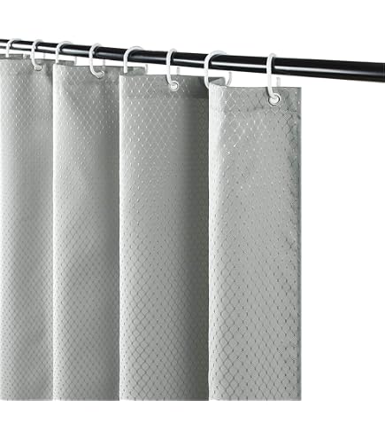 Zen-Steine Duschvorhang – Wasserdicht, Schimmelresistent, 115x220 Cm, Mit 12 Haken