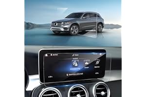 BSTW Compatible con Mercedes Benz C-Klasse W205 2019 2020 & GLC X253 2019 2020 2021 10,25 pulgadas Multimedia Display Protector de Pantalla Cristal Templado Película 9H antiarañazos