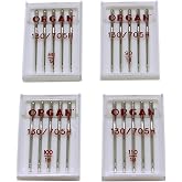 Alfa Set of 4 Assorted Needle Cases No. 80/90/100/110 for Sewing Machines, Grey, A609800000