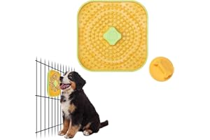 Avont Mata do lizania psów, mata do lizania zwierząt domowych, powolny podajnik do masła orzechowego, mokra karma, kojąca mata uspokajająca do treningu skrzynek, pielęgnacji, pomarańczowa