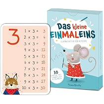 15 Stück Easy Catch Multiplikationskarten – Mit 2 Löschbaren Markern & Ring, 0–12, Laminiert, Für Kinder & Schule