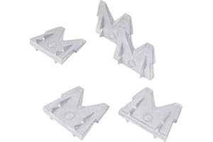 BAUSTER® Lot de 5 cales pour haches et marteaux - N° 5 (30 mm x 30 mm) - Coins en bois - Blocage - Marteau compensé - En acier - Lot de 5 cales