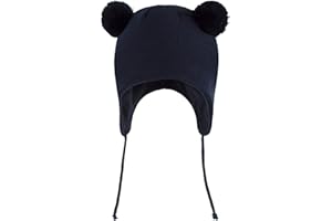 LANGZHEN Bambino Bambini Cappello Invernale Infantile, Earflap Maglia Cappello Caldo Fleece Foderato Beanie per Bambini Bambini Ragazze