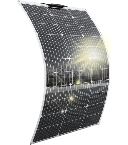 Panneau Solaire Flexible 25W 12V Monocristallin – Pour Camping-car, Van Ou Bateau !