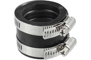 X AUTOHAUX 35mm ID Black Carburetor Adapter Intake Pipe Boot Interface - 1Pcs