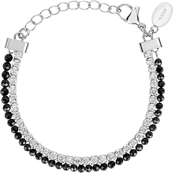 Breil Bracciale Donna Collezione KALEIDO - Quarzo Verde E Acciaio IP Gold, Trasformabile In Cavigliera (21 Cm)
