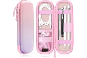 FINTIE Custodia Compatibile con Apple Pencil Pro e Apple Pencil (USB-C) e 2ª/1ª Gen - Slim Case Built-in Tasca Slot Compatibile con Apple Pen, Cavo USB, Samsung Stylus,