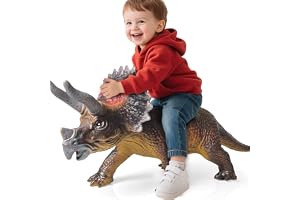 Gzsbaby Dinosaurier Kung Jätte Triceratops Dinosaurie Leksak – 81 cm (32 tum) Realistisk Levande Dinosaurie Figur, Jumbo Dino