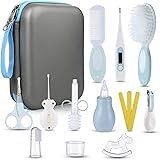 Lictin Set per la Cura del Bambino - Beauty BabyCare con cucchiaio per le orecchie con spazzola e pettine a LED, tagliaunghie