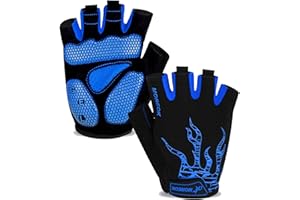 MOREOK Cycling Gloves Bike Gloves for Men/Women-[5MM Gel Pad] Biking Gloves Half Finger Bicycle Gloves Exercise Workout Gloves for Cycling/Weight Lifting/Gym/Motorcycle/Outdoor