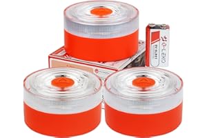 FUREINSTORE Baliza V16 Conectada a DGT 3.0 con Geolocalización, Luz de Emergencia V16 Homologada para Coche,Datos Incluidos hasta 2038 (V16 Blanco X3)