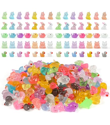 48 Pezzi Di Mini Polpi Luminescenti In Resina: Accessori Da Giardino Fatati E Micro Paesaggi