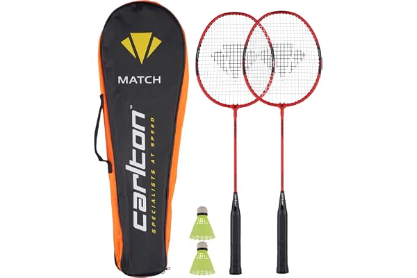 Carlton Match 2 Player Ensemble de Badminton Red One Size