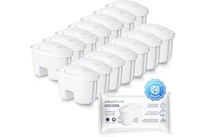 Aquafloow Aqua Flux, Cartucce filtranti per il Trattamento dell'Acqua 14 Unità | Compatibili con Laica Bi-Flux, PearlCo, Dafi Unimax | Riduce Cloro, Calcare e Impurità