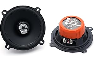 Hertz DCX 130.3 – Par 2-vägs koaxialhögtalare för bil, 130 mm, 80 W maximal effekt, polypropylenkon och integrerad PEI-diskan