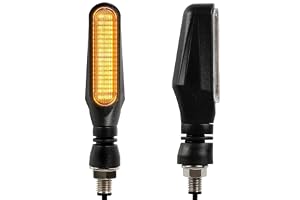 evermotor Godkända Blinkers LED, 2 stycken 12 V, för motorcykel scootar ATV Naked Scrambler Touring Street, IP67 vattentätt