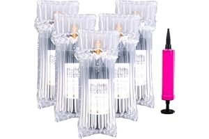 Sewokon 55 stück weinflaschenschutz,weinflaschen verpackung,luftsäulenkissenbeutel,aufblasbare verpackung zum verpacken glasflaschen