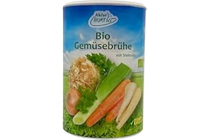 Natur Hurtig Bio Gemüsebrühe 275 g | Ohne Zusatzstoffe, ohne Glutamat, ohne Hefe | Vegan, mit natürlichem Steinsalz verfeinert