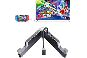 Electight TV Docking Station for Nintendo Switch/Switch OLED with 4K HDMI Output/USB-C Port, Newest Aluminum Switch TV Dock, Portable Replacement for Official Switch Dock