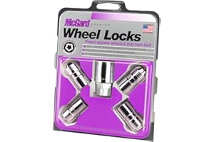 McGard 24215 Chrome M14 x 1,5 Filetage Cône de Taille Ensemble de Blocage de Roue de siège, (Lot de 4)