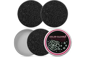 ‎HONGECB HONGECB Profi Make-Up Pinselreiniger, Schnelle Farbenwechsel für Kosmetik Pinsel, Einlagiger Trockenreinigung Schwamm Werkzeug, 3PCS Schwamm mit eine kompakte Dose zum tragbaren Tragen