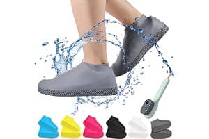NNBWLMAEE Affectionk, copriscarpe antiscivolo e impermeabili, resistenti, in silicone, riutilizzabili, impermeabili, per ciclismo, escursionismo, per uomini, donne, bambini
