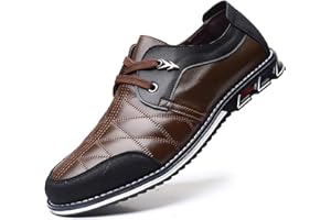 COSIDRAM Mens Casual Shoes Sneakers Lace up Loafers Comfort Fashion Walking Flat Formal Mocassins Business Office Dress