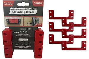 StealthMounts Paquete de 6 tacos de montaje Packout | Tacos Milwaukee Packout | Tacos de montaje Milwaukee Packout | Soporte de pared Milwaukee Packout | Pies y tacos Milwaukee Packout
